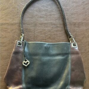 Brighton Dark Green and Brown Shoulder Bag